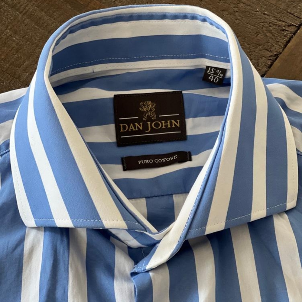 Dan John shirt big stripes size M